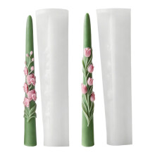 Detailed Flower Pattern Silicone Mould For-2 piece set
