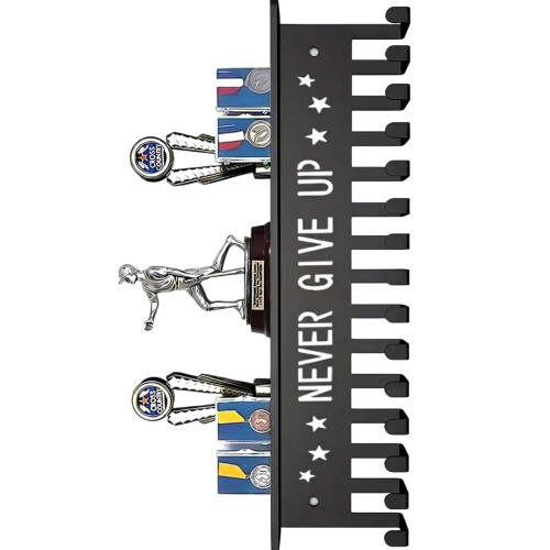 Space Saving Award Medals Holder Integrated Key Hanger For-4