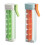 Plastic Ice Cubes Molds 6 Sections-Tangerine and green 1