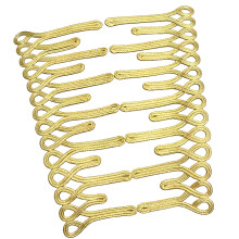 Delicate Golden Ornamental Trim For Sewing Bridals Wear-Gold.