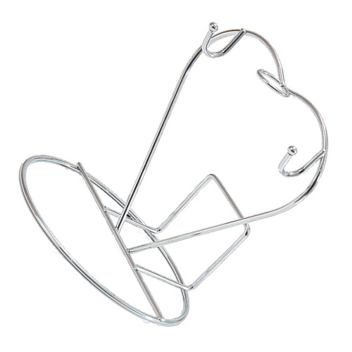 Heart Shaped Plate Storage Rack Iron Wire Cup And Saucer-Silver
