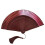 Handmade Silk Folding Fan Artistic Hand Fan-Gradient wine red 1