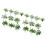Realistic Plastic Leaves with Stem For Outdoor Use-20cap 1