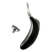 Sturdy Compact Nonrust Steel Novelty Booze-Black With Funnel