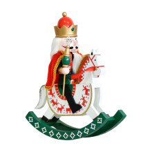 Figurine cheval à bascule roi casse-noisette, marionnette de
