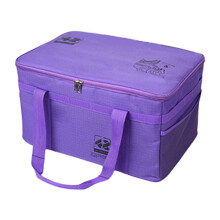 Pochette utilitaire pliable à poignée renforcée pour-L Violet