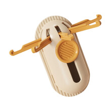 Portable 5 Claws Hook Organizers Sturdy ABS Materials-Yellow