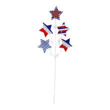 Bright Red White Blue Berries Sprigs-five star cuttings