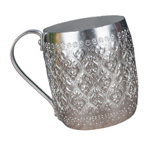 Eleganter Trinkbecher aus Zinn und Aluminiumlegierung im-Silber