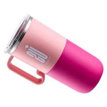 600ML Stainless Steel Coffee Cup Drinking Mug For-pink lavender