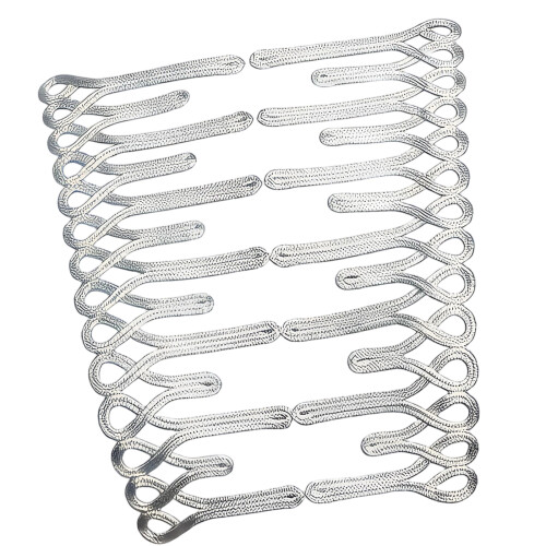 Decorative Gold Thread Edging Ideal For Handmade Bridals-Silver