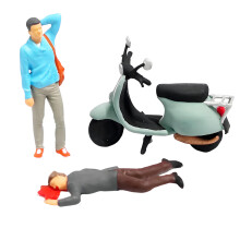 1:64 Miniature Resin Cop Officers For Creative Miniature-C