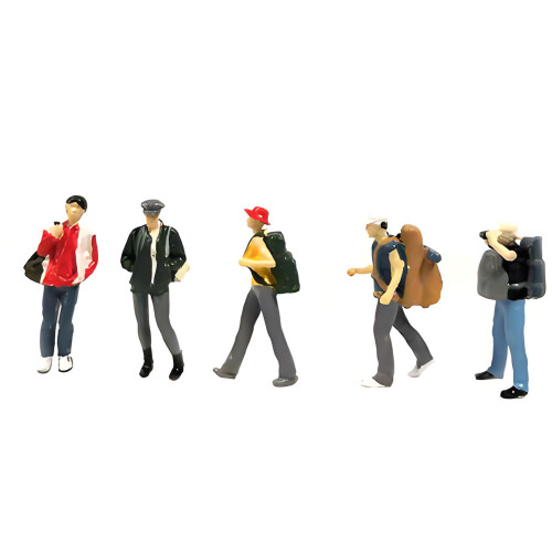 Backpackers Figure Model 1:64 Scale Painted Miniature Figure-B