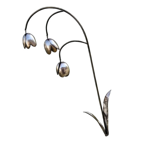 Einzigartiger handgefertigter Eisen-Gartenstecker mit