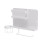 Efficient Bed Table Support With Cup Rest And Remotes-White 1