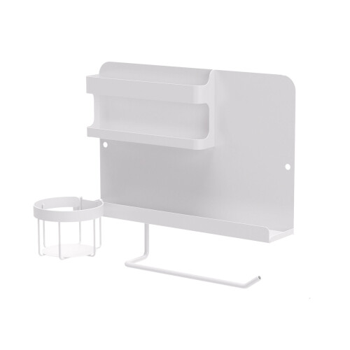 Efficient Bed Table Support With Cup Rest And Remotes-White