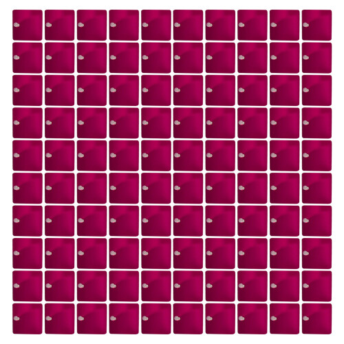 12PCS Bright Waving Background Sections-Glossy rose red