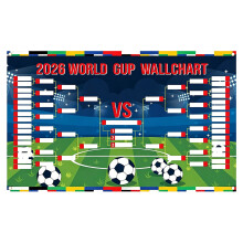 Extra Big 180x110cm Soccer Support Flag For 2026 Championship-B