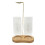 Decorative Two Section Glass For Waste Control And-Wood color 1