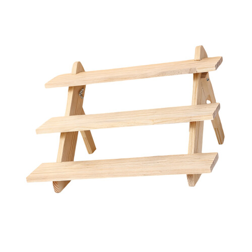 Staircase Shape Perfume Holder Solid Wood-Three-Layer Long 40CM