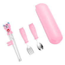 Kids Dining Utensils Set Includes Chopsticks Fork Spoon-1