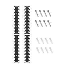 4 Pack Carbon Steel Wall Mount Digital Media Storage Safely