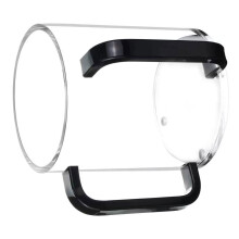 Simple 800ml Clear Acrylic Netilat- electroplated black