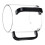 Simple 800ml Clear Acrylic Netilat- electroplated black 1