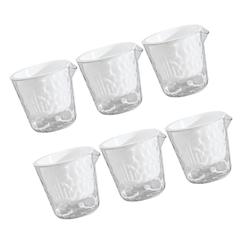 6PCS Durable ABS Plant Pots gentle Design Great For Home-White