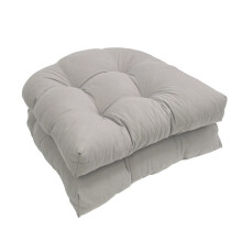 Matching Chair Protectors Set High Quality Polyester-Light Grey