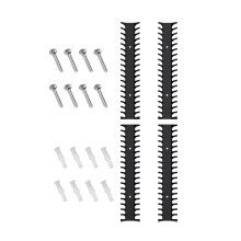 4 Pieces Wall Mount Console Disc Holder System Carbon Steel Frame
