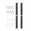 4 Pieces Wall Mount Console Disc Holder System Carbon Steel Frame 1