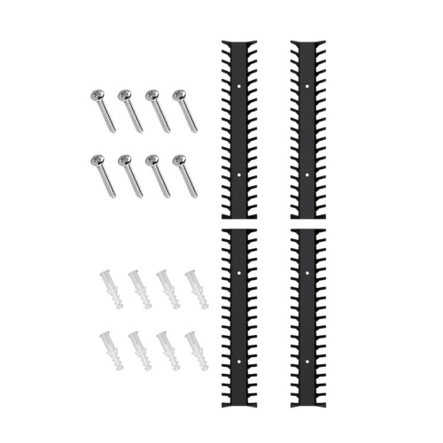 4 Pieces Wall Mount Console Disc Holder System Carbon Steel Frame
