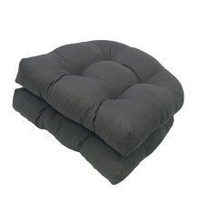 Pair Of Outdoor Chair Seat Protectors Waterproof-Dark Gray