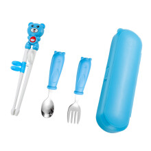 Eetgerei voor kinderen Set inclusief eetstokjes, vork, lepel,-2