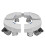 Convenient Plastic Garden Base Helps In Organized-White 1
