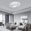 Goeco Modern LED Ceiling Light, 40W, Dimmable, Round Acrylic Ceiling Light 4