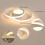 Goeco Modern LED Ceiling Light, 40W, Dimmable, Round Acrylic Ceiling Light 6