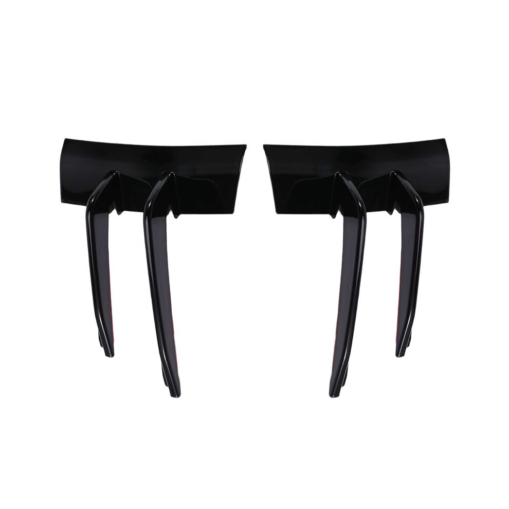 Brecantia 1Pair Front Bumper Spoiler Wind Knife For A4 S4 B9 Tdi Sedan/Avant 2020-2024 Front Lip Air Blade