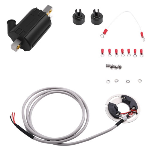 Dynatek DSK6-2 Points Repl Dyna S Single Fire Ignition & 2 Coils for -Davidson 1970-98 H-D