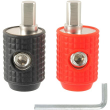 2Pcs Amp Input Reducer 1/0 Gauge to 4 Gauge Reducer Car Stereo Power/Ground GA Adapters with Red/Black Silicon Covers