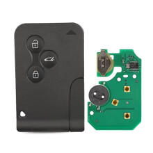 Remote Key 433Mhz ID46 PCF7947 Chip 3Button for Megane 2 3 Scenic Clio 2003-2008 Upgrade Design Emergency Card B