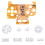 For GBC Button Light Assembly LED Color Button Mot Kit Flex Cable for Game Boy Color 1