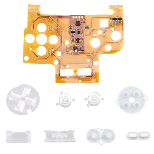 For GBC Button Light Assembly LED Color Button Mot Kit Flex Cable for Game Boy Color