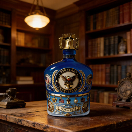 Handgemaakte herdenkingsmunt 250 jubileum whiskydispenser 1