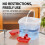 Double Bowl Pet Drinking Waterer Automatic Water Supply Safe-3L 5