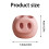 Pink 3D Printed Toothbrush Holder Pig Snout Accessory for 2