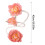 2 Pack Handmade Flower Curtain Clip Flexible-Section B Purp 4