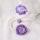 2 Pack Handmade Flower Curtain Clip Flexible-Section B Purp 6