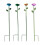 Durability Iron Garden Stakes Bird Feeder and Waterer-Blue 2
